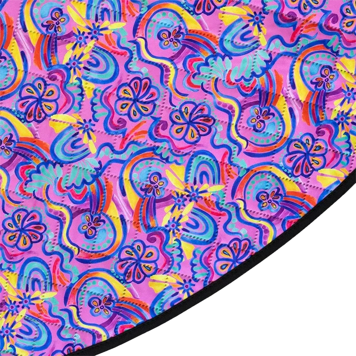 Abstract Rainbow Play Mat Large