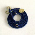 Adjustable Cotton Rope Leash, Navy
