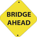Bridge Ahead- 12"w x 12"h Aluminum Trail Marker - UnitedSign