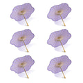 BULK PACK (6-Pack) 32" Lavender Paper Parasol Umbrella, Scallop Blossom Shaped with Elegant Handle