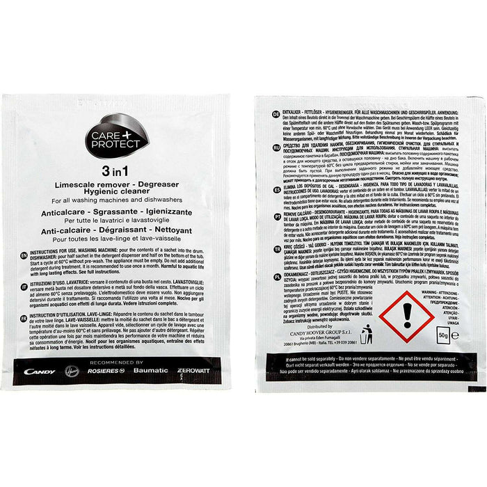 The German Outlet, Hoover, Care + Protect 3 in 1 Washing Machines & Dishwasher Cleaner & Descaler