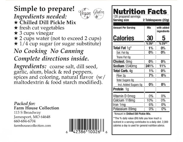 Chilled Dill Pickle Mix