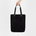 Cloud7 Plush Tote Bag | Black Natural Wool | Luxury Shopper