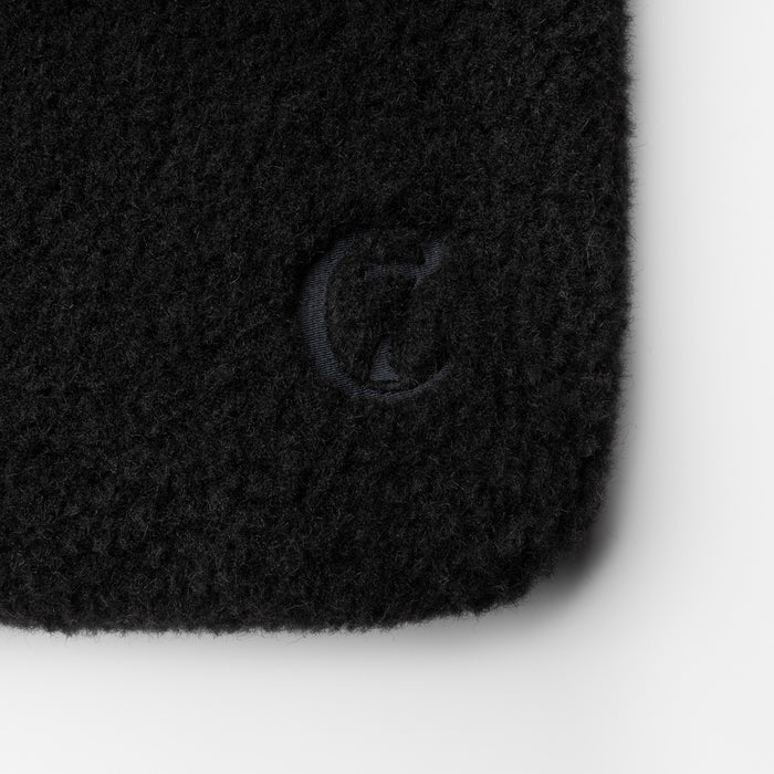 Cloud7 Plush Tote Bag | Black Natural Wool | Luxury Shopper