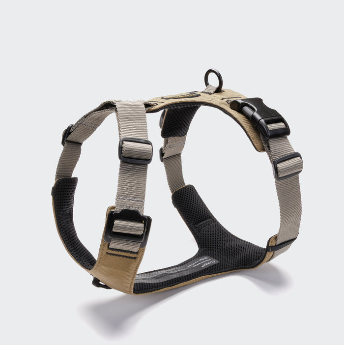 Cloud7 Y-2 AKTIV Cordura Dog Harness, Khaki | Padded & Water-Repellent