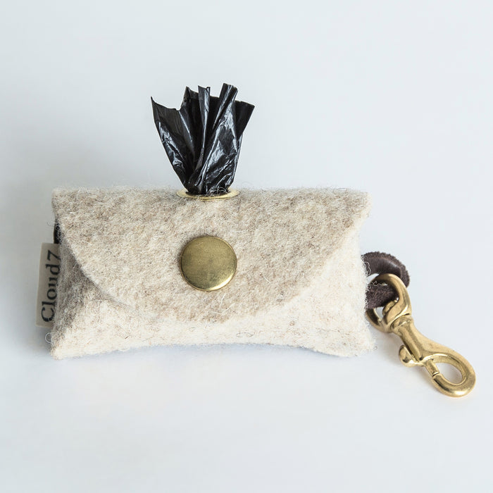 Cloud7 Doggy-Do Bag with Snap Hook | Premium Felt Poop Bag Dispenser