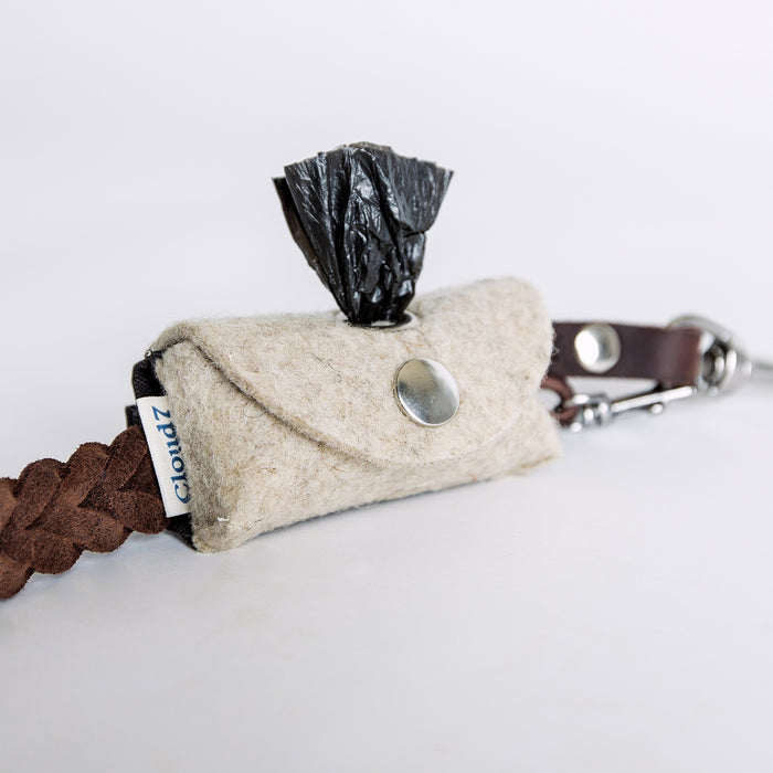 Cloud7 Doggy-Do Bag with Snap Hook | Premium Felt Poop Bag Dispenser