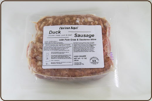 Duck Sausage with Foie Gras