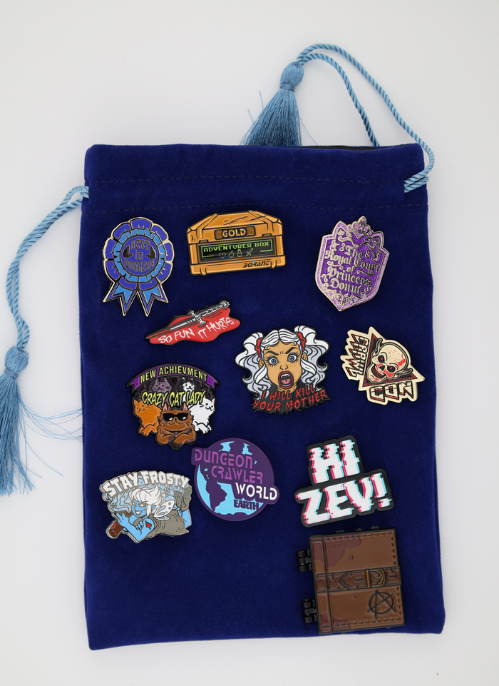 Dungeon Crawler Series 2 Complete Set Enamel Pin Foam Brain Games