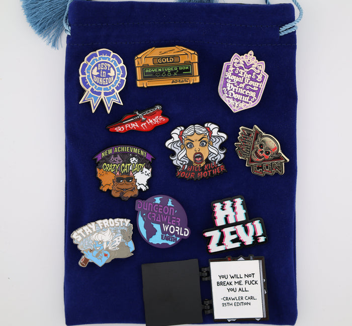 Dungeon Crawler Series 2 Complete Set Enamel Pin Foam Brain Games