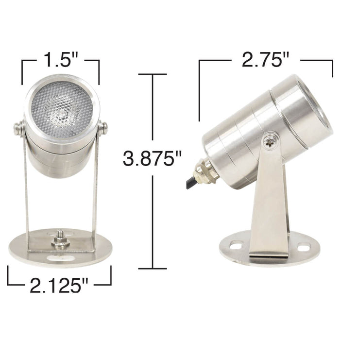 Easy Pro Pond Cabrio Color Changing LED Submersible Light - Stainless Steel CLED4SS