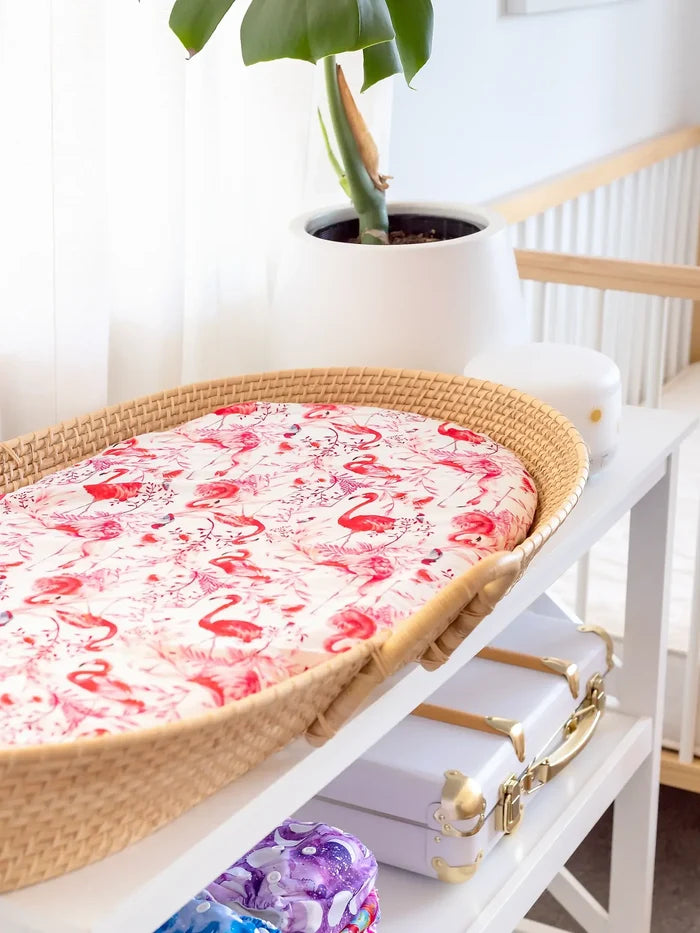 Elegant Flamingos Change Pad/Bassinet Sheet