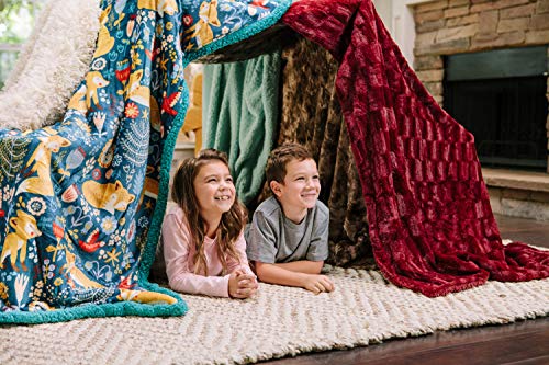 Fur Elegant Rectangular Embossed Throw Blanket (50" x 65") - EK CHIC HOME