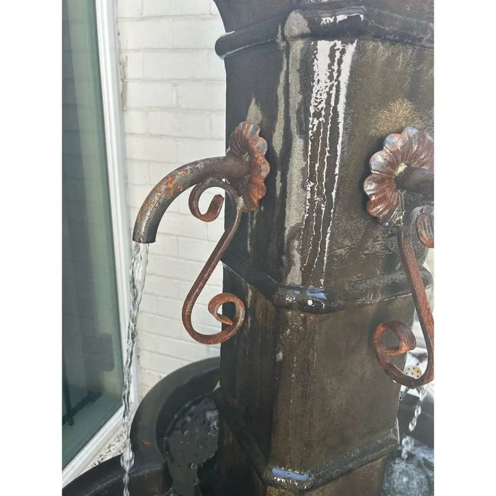 Giannini Garden Rustic Iron Water Fountain Spout GI-126