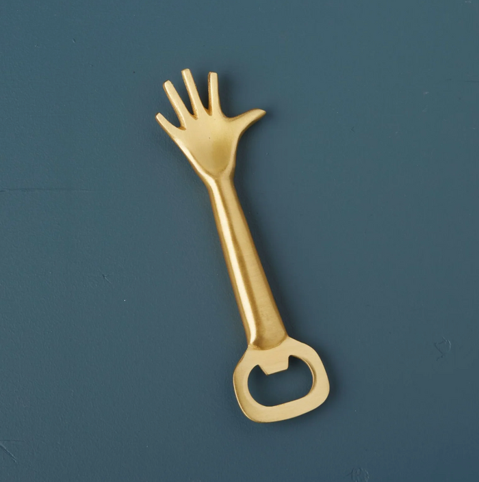 Gold Whimsical Bottle Opener, Hand