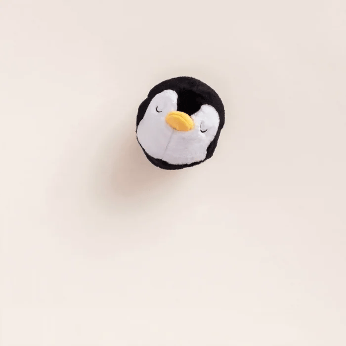 Holiday Squeaky Interactive Plush Dog toys, Penguin 2-in-1 Bounce Toy