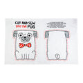 Homeware: Gemma Correll Cut and Sew Pug Tea Towel