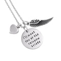 "I will meet you at the rainbow bridge" Circle Cremation Urn Pendant Necklace