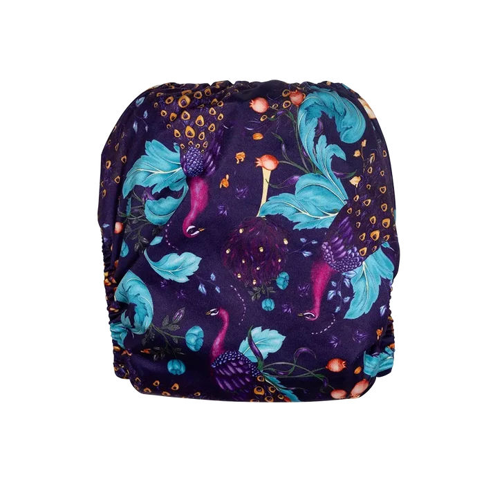 Indigo Plumes Reusable Cloth Nappy