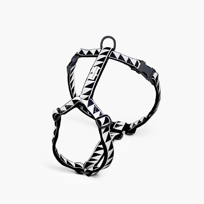 Nice Grill Dog Harness: Cream Black on Black Hemp [FINAL SALE]