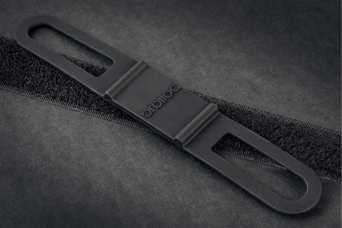 Orbiloc Straps Kit featuring one silicone rubber strap and one velcro strap