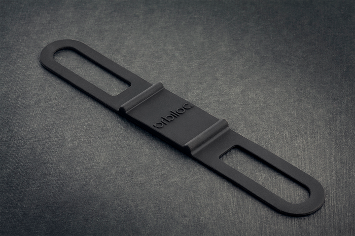 Orbiloc Straps Kit featuring one silicone rubber strap and one velcro strap