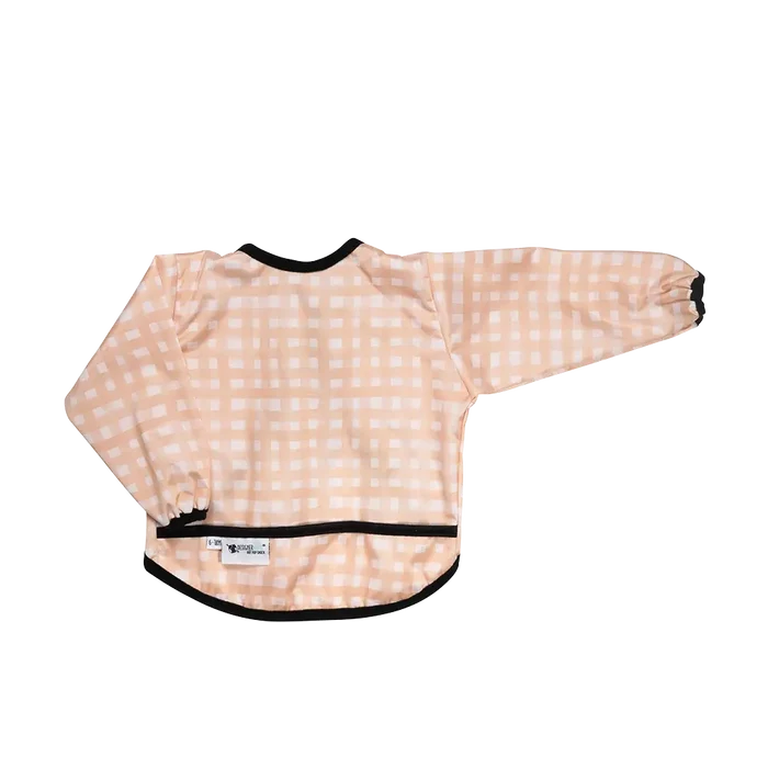 Peachy Plaid Kids Smock 4-6 Years