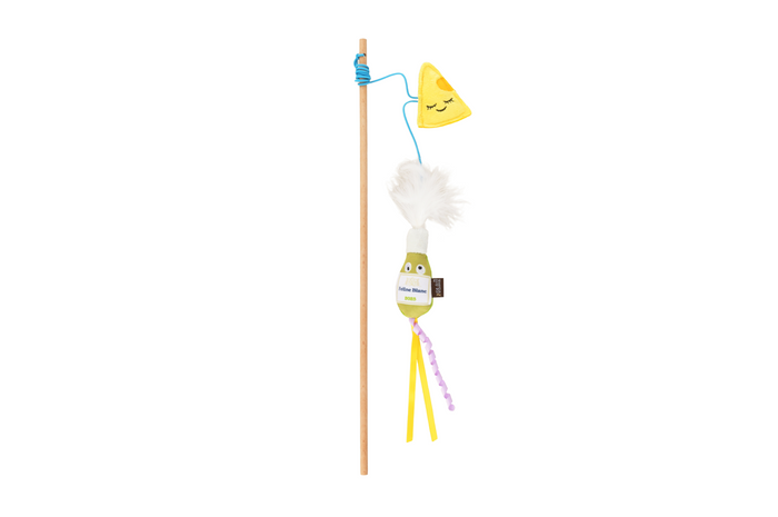 P.L.A.Y. Feline Frenzy, Wand Cat Toy: Blanc