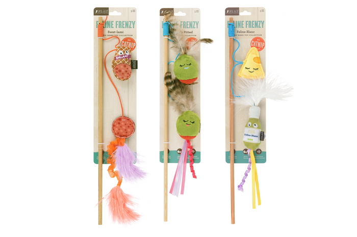 P.L.A.Y. Feline Blanc Cat Wand | Interactive Cat Toy