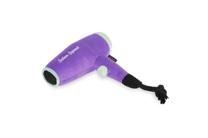 P.L.A.Y. Splish Splash Squeaky Plush Dog toys, Howlin' Hair Dryer