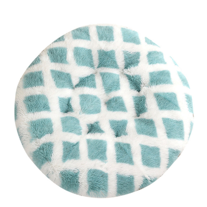 Texture White And Blue / 120CM Round Pad