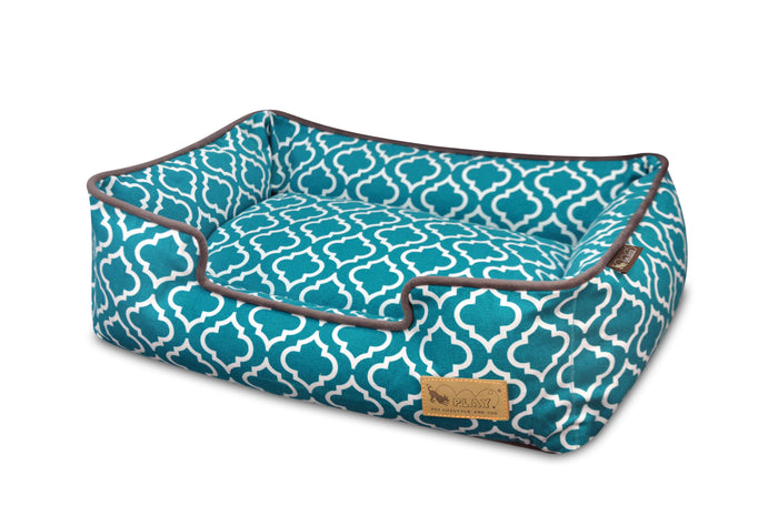 [Pre Order]Lounge Dog Bed: Moroccan Teal