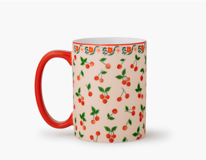 Rifle Paper Co Porcelain Mug: Cherries