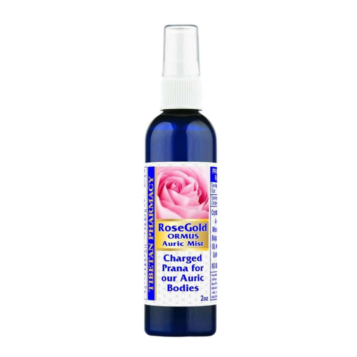 RoseGold ORMUS Auric Mist for Energetic Balance spray bottle.