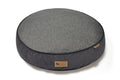 Round Dog Bed, Houndstooth Shadow Grey