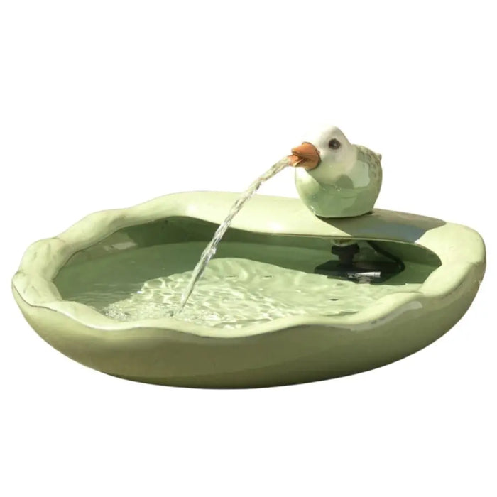 Smart Solar Ceramic Bird Solar Fountain 21393R01