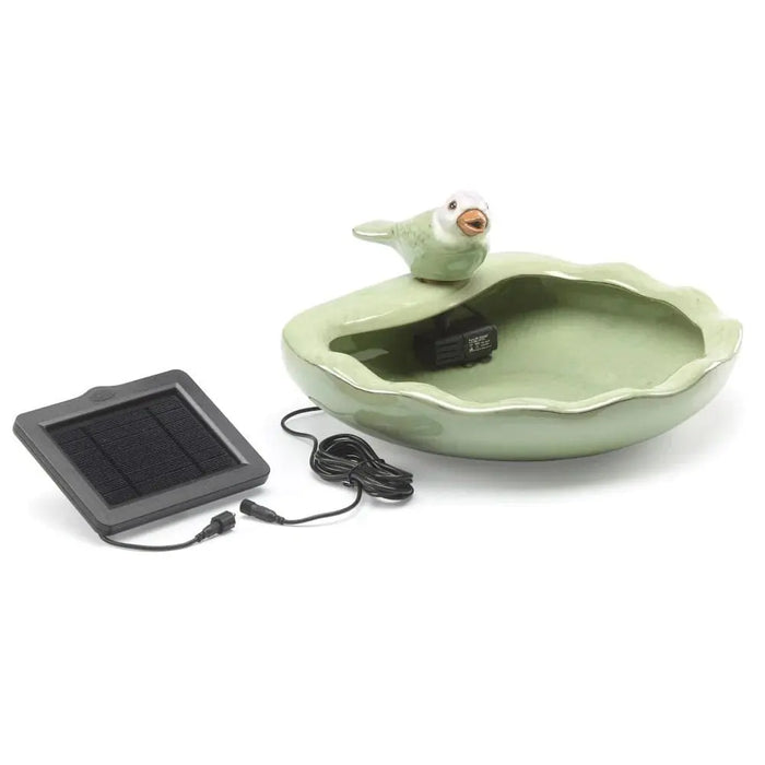 Smart Solar Ceramic Bird Solar Fountain 21393R01
