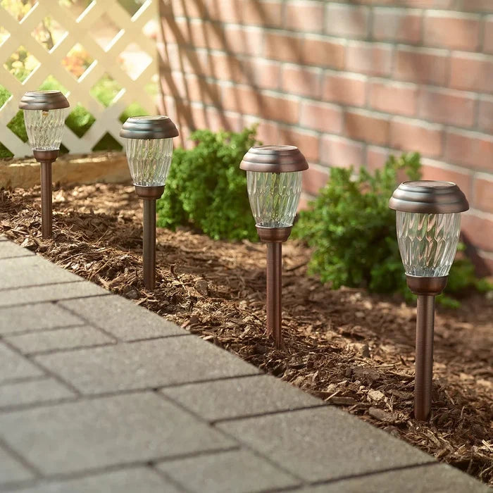 Smart Solar Charleston 6pack Solar Pathway Lights - Antique Bronze 3426WRM6-AB