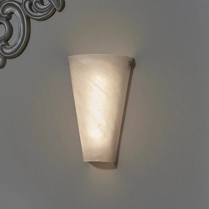 Smart Solar Frosted Marble Glass Conical Sconce IEL-4400 20UNPKD-T