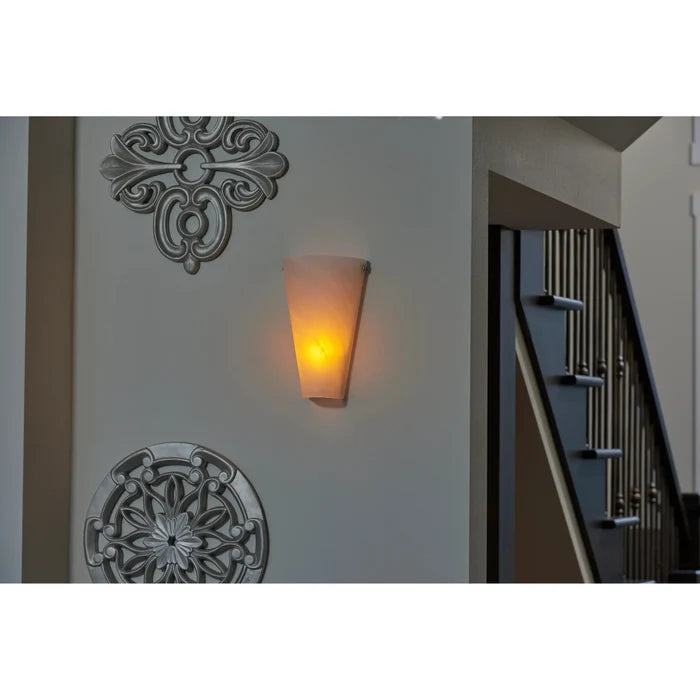 Smart Solar Frosted Marble Glass Conical Sconce IEL-4400 20UNPKD-T