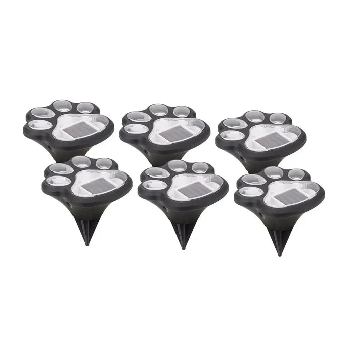 Smart Solar Paw Print Solar Accent Lights - Set of 6 3341WMM6
