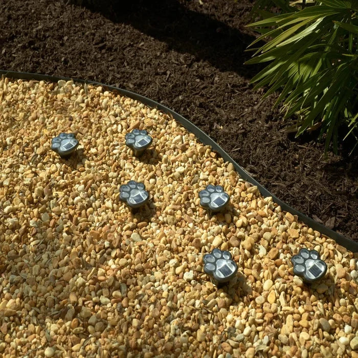 Smart Solar Paw Print Solar Accent Lights - Set of 6 3341WMM6