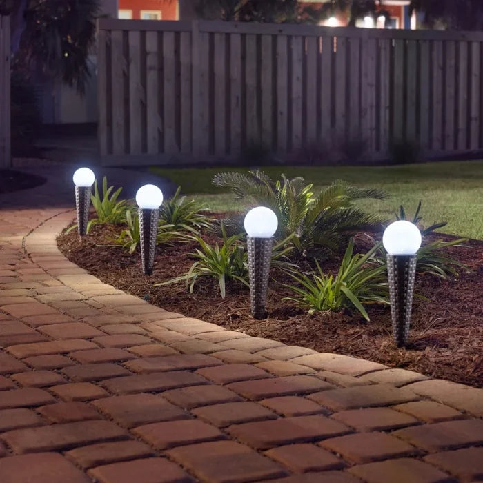 Smart Solar Pella Wicker Solar Pathway Lights - Set of 4 3414WMM4