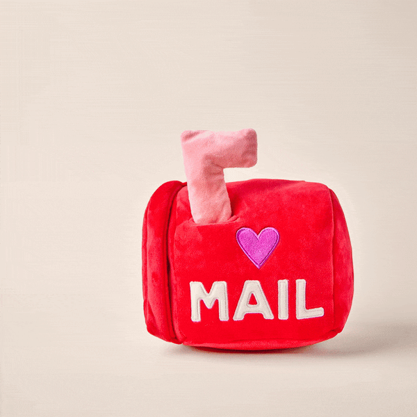 Squeaky Plush Interactive Snuffle Dog Toy, Love Letters