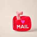 Squeaky Plush Interactive Snuffle Dog Toy, Love Letters