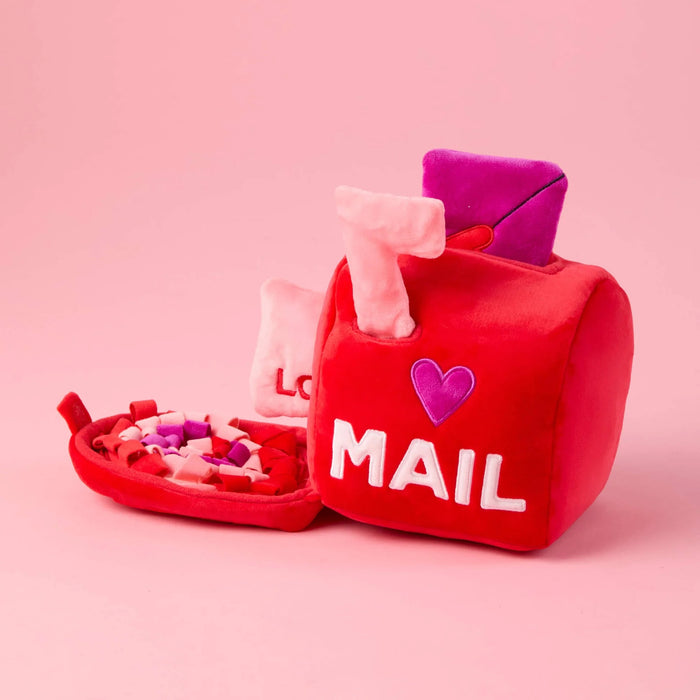 Squeaky Plush Interactive Snuffle Dog Toy, Love Letters