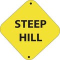 Steep Hill- 12"w x 12"h Aluminum Trail Marker - UnitedSign