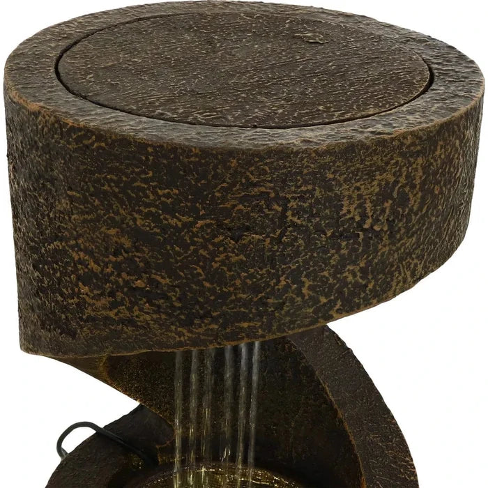 Sunnydaze 13" Winding Showers Indoor Waterfall Fountain with LED Light DW-662