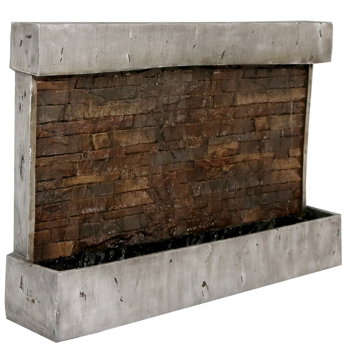 Sunnydaze 24" Ancient Outdoor Waterfall Fountain XCA-13283