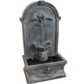 Sunnydaze 28" French-Inspired Outdoor Wall-Mounted Fountain FWD-464